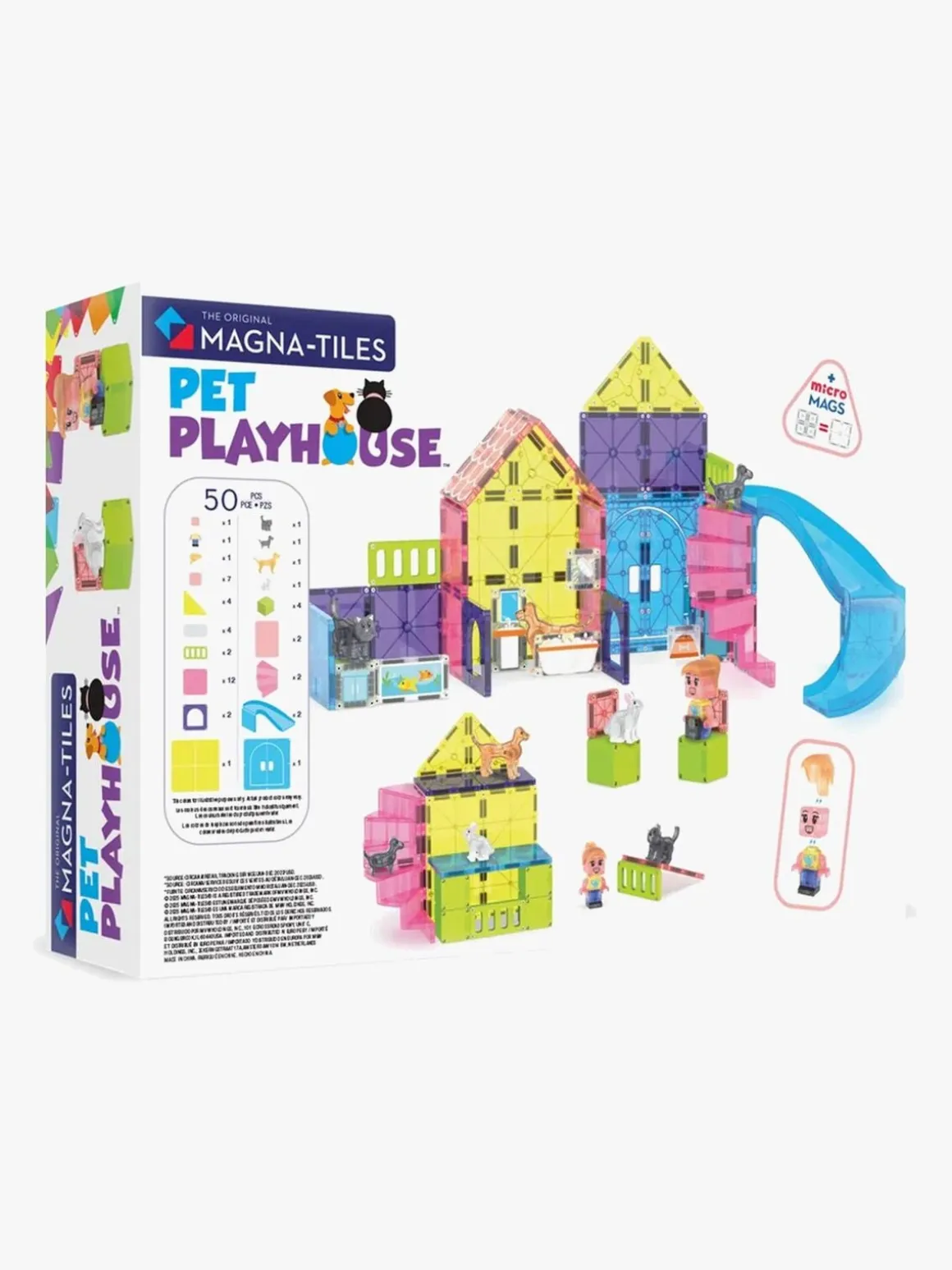MAGNA-TILES Dyrelegeplads Byggesæt 50 Dele