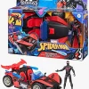 Marvel Spider-Man Epic World of Actionfigur med Bil - Miles Morales Remix Blast-Racer