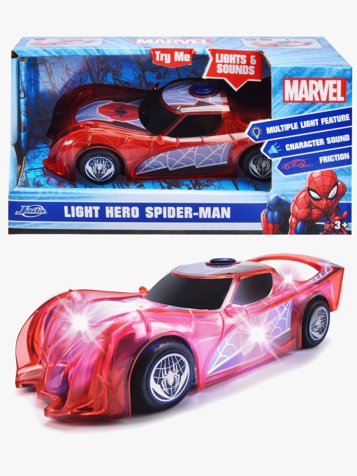 Marvel Spider-Man Light-Up Bil 1:32