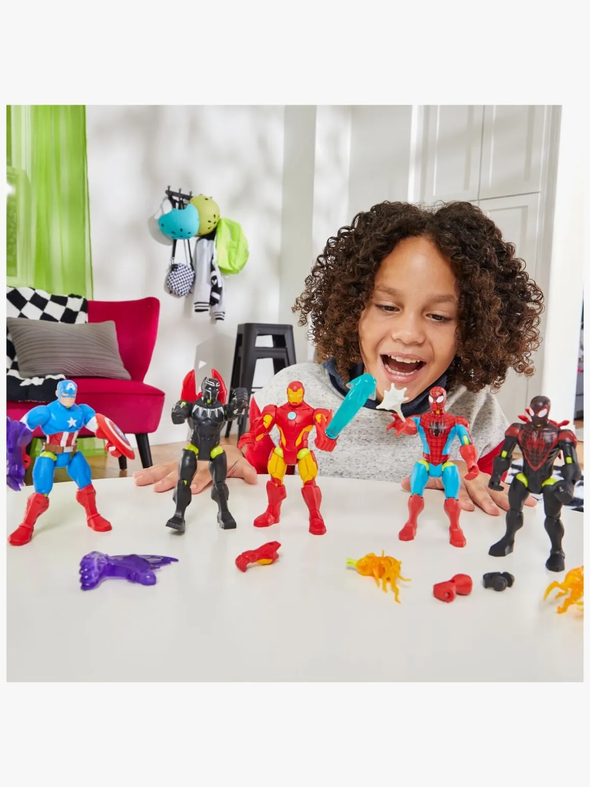 Marvel Spider-Man Mixmashers Figur Iron Spider Delux