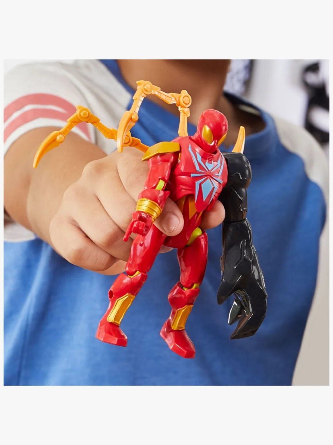 Marvel Spider-Man Mixmashers Figur Iron Spider Delux