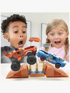 Mega Hot Wheels Bilsæt Smash N Crash Tiger Shark Chomp Course, 245 dele