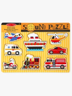 Melissa & Doug Puslespil m. Lyd Køretøjer