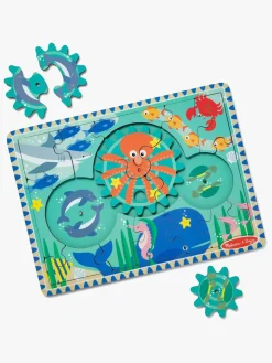 Melissa & Doug Puslespil med Tandhjul Havtema 18 Brikker