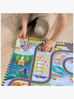 Melissa & Doug Racerbane Gulvpuslespil & Legesæt 48 Brikker