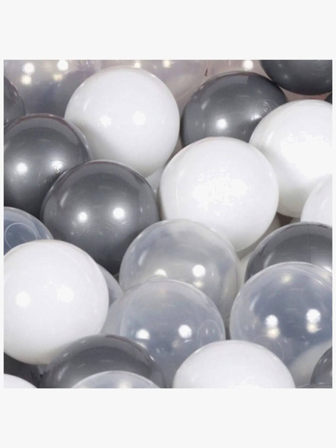 Meowbaby Rund Boldbassin Velour 30x90, Blågrå