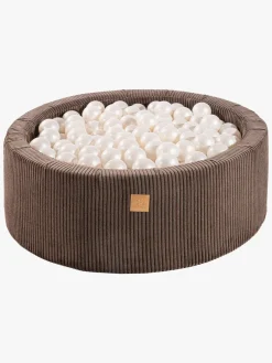 Meowbaby Rund Boldbassin Kraftig Fløjl 30x90, Brun