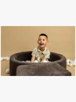 Meowbaby Rund Boldbassin Kraftig Fløjl 30x90, Brun