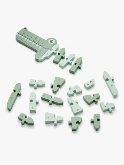 MooverToys A,B,C Puslespil Krokodille, Grøn