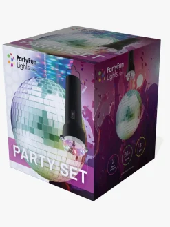 PartyFunLights Party-sæt Snurrende Diskokugle