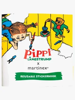 Pippi Langstrømpe Klistermærkebog Genanvendelig Kort