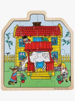 Pippi Langstrømpe Træpuslespil Pippi Langstrømpes Hus 16 Dele