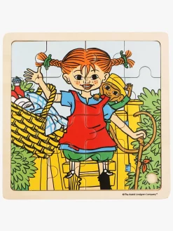 Pippi Langstrømpe Træpuslespil Pippi & Hr. Nilsson 16 Dele