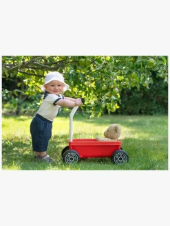 Plasto Gåvogn med Lydsvag Hjul, Rød