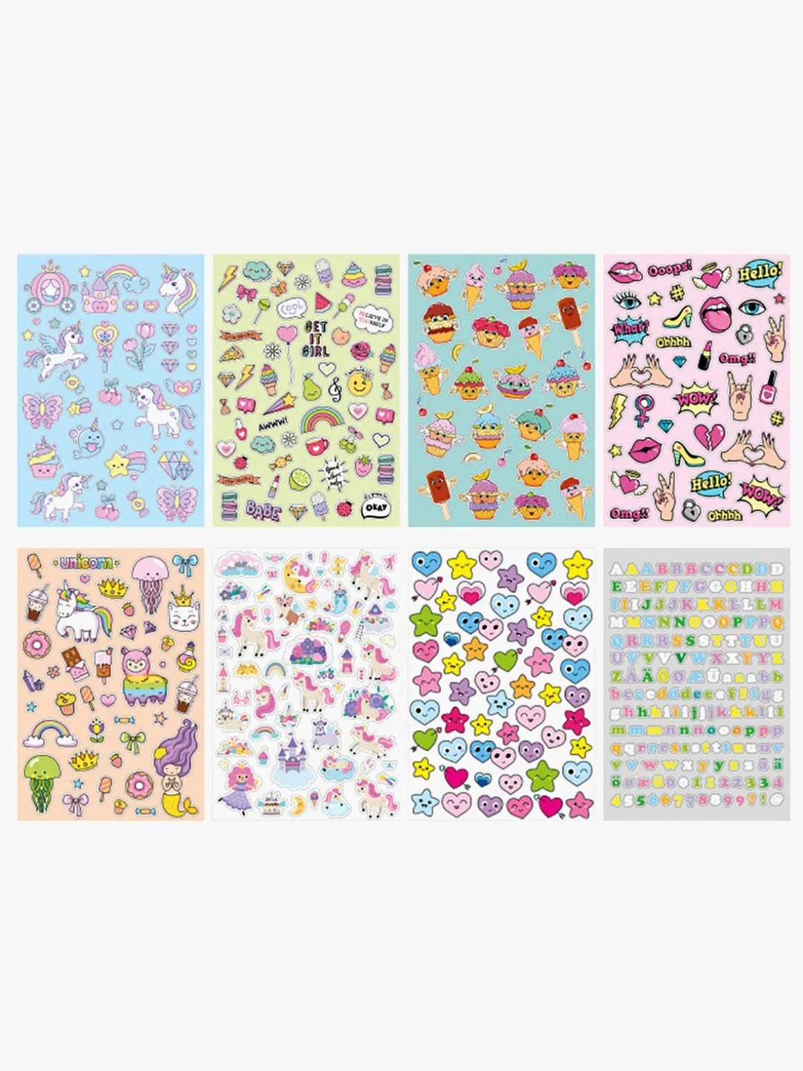 Playbox Megasæt Klistermærker Enhjørning 500 Stk.