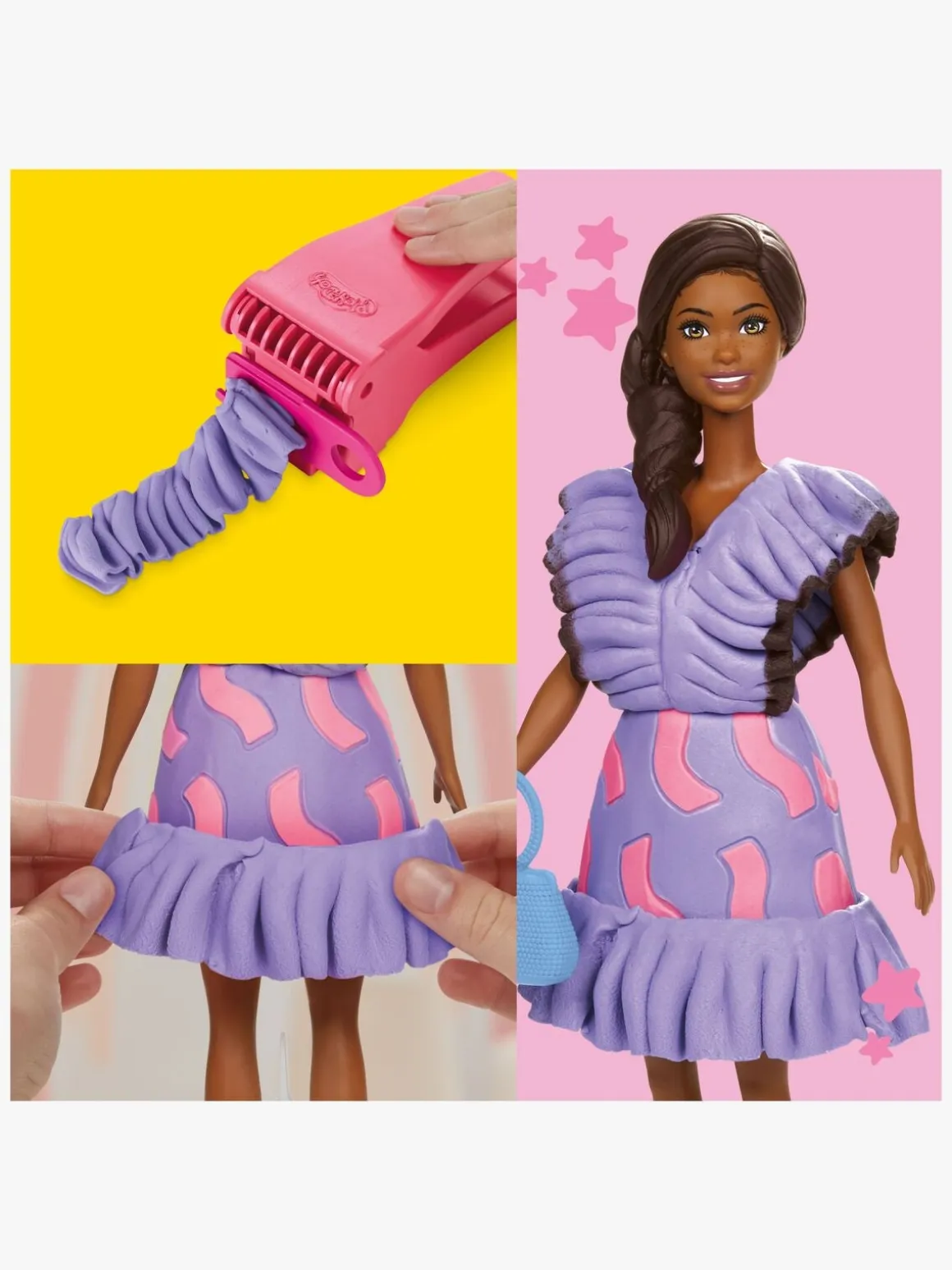 Play-Doh Barbie Fashionista Modellervoks med Dukke Flæser