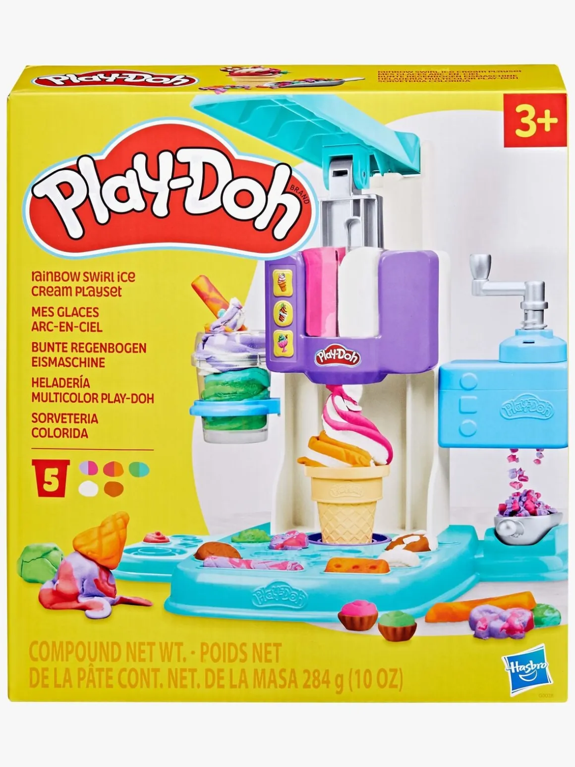 Play-Doh Modellervoks Rainbow Swirl Is