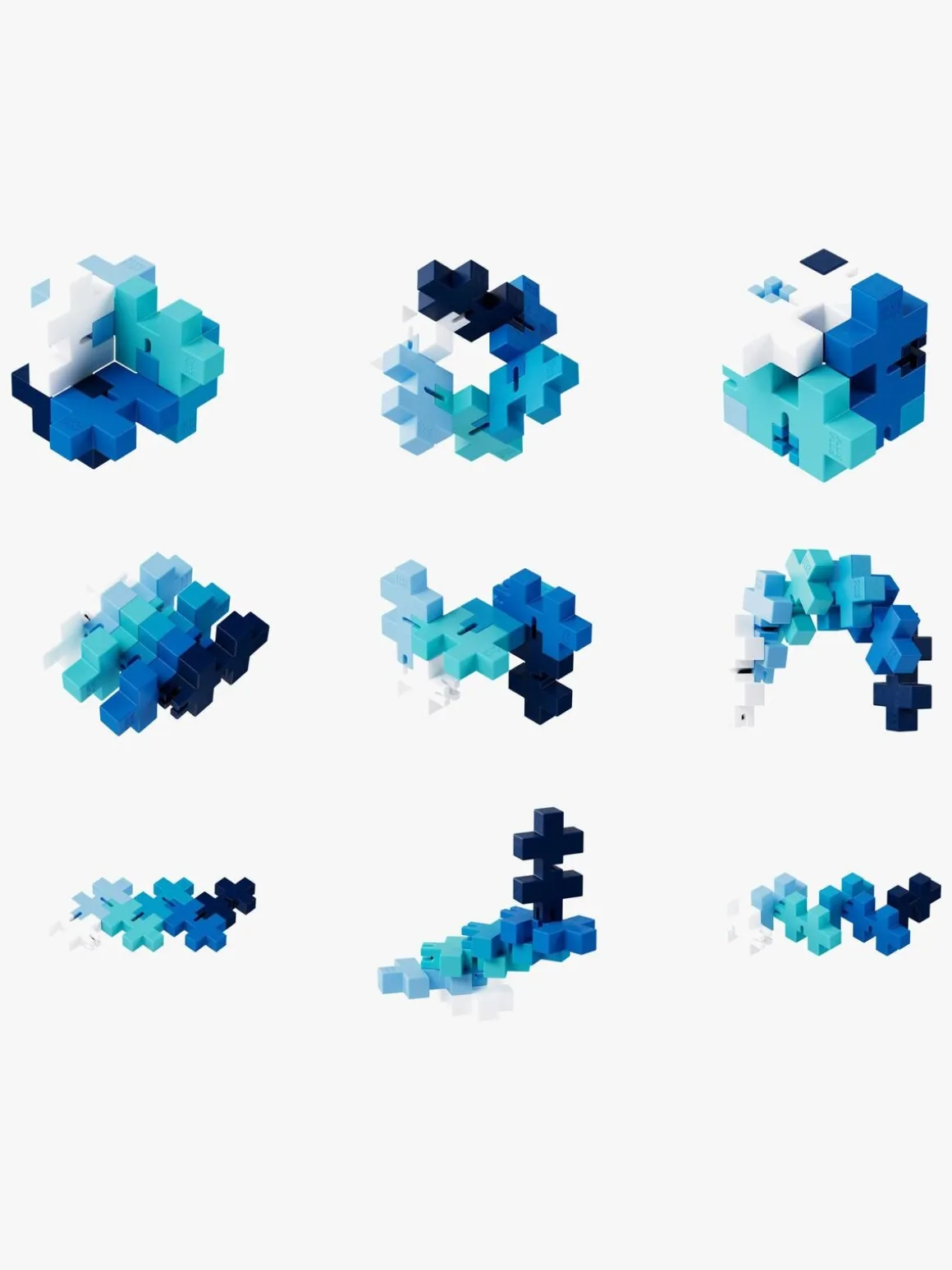 Plus-Plus HEXEL Fidget Legetøj Waterfall