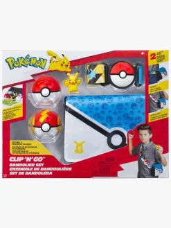 Pokémon Clip 'N' Go Legesæt Bælte & Taske Pikachu