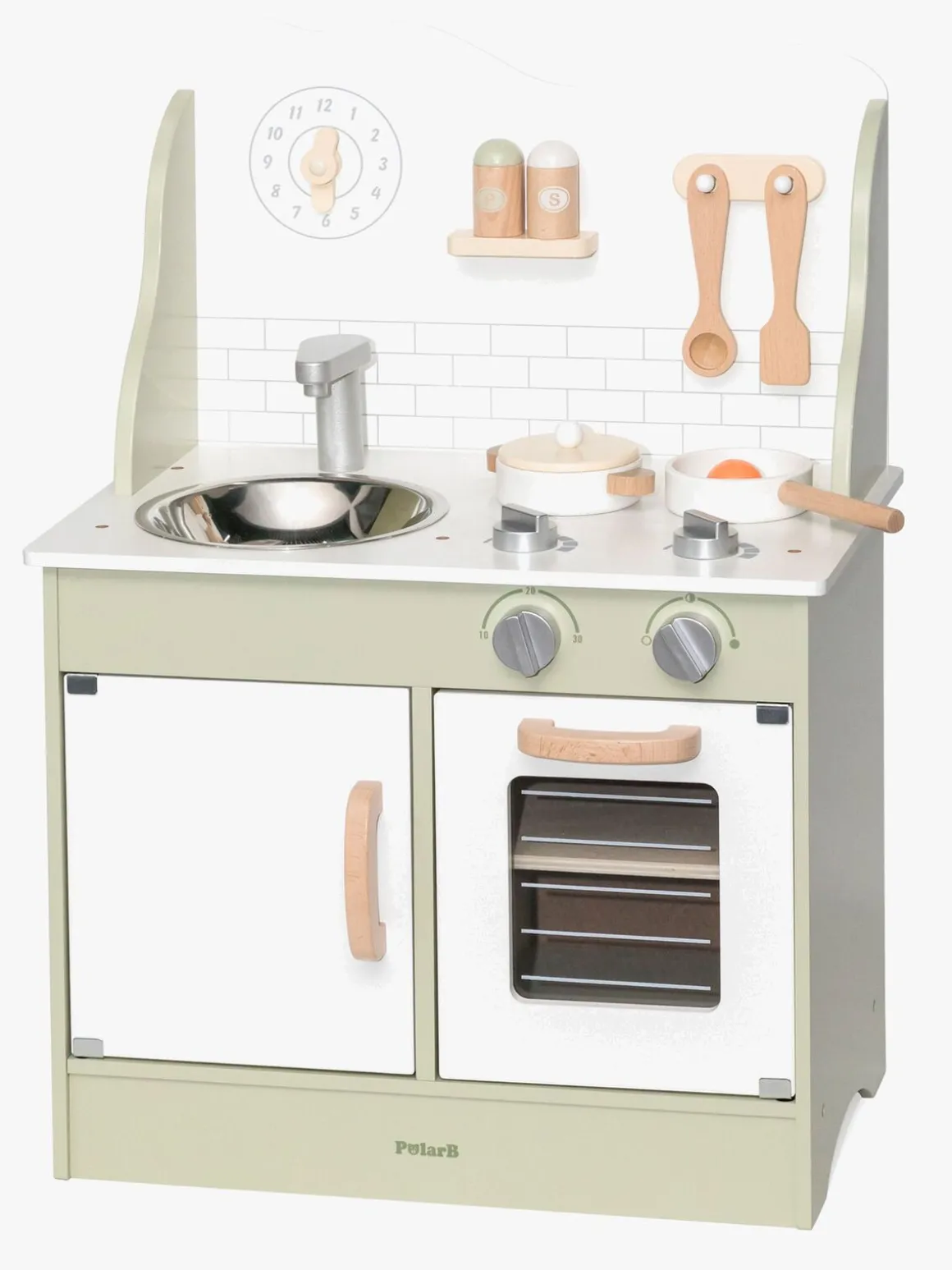 PolarB Legekøkken med Tilbehør, Grøn