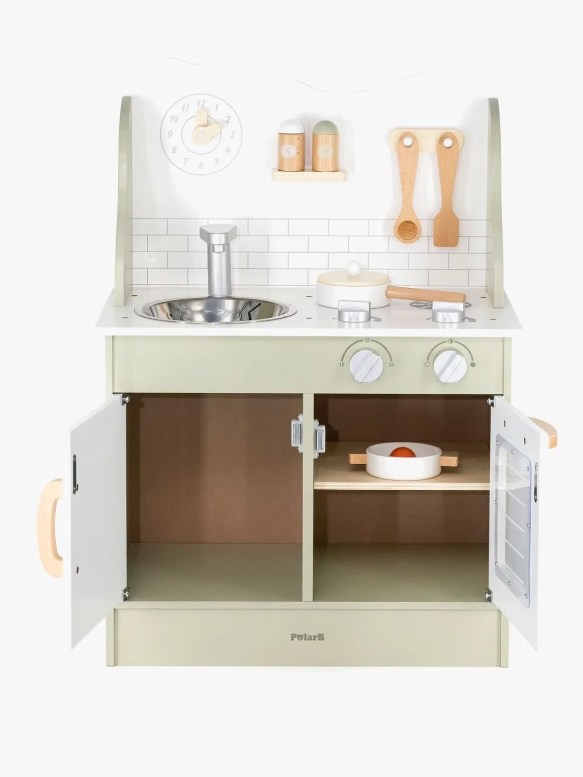 PolarB Legekøkken med Tilbehør, Grøn