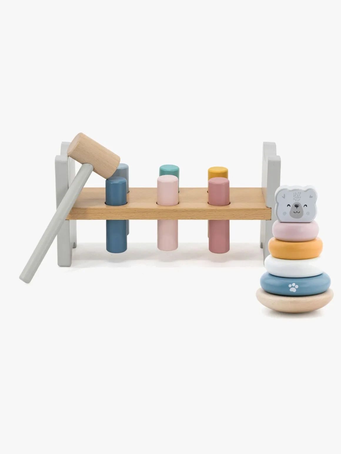 PolarB Legesæt Hammerbræt & Stablelegetøj Bjørn