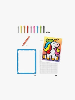 Quercetti Pixel Art Kreasæt Basic Enhjørning 877 Dele