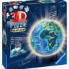 Ravensburger 3D Puslespil Globus Dyr, Natlampe 72 Brikker