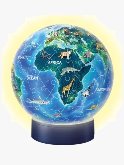 Ravensburger 3D Puslespil Globus Dyr, Natlampe 72 Brikker