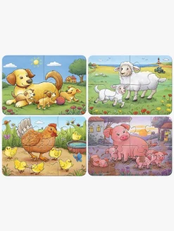 Ravensburger My First Puzzles Puslespil Bondegårdsdyr 4-i-1