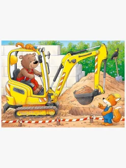 Ravensburger My First Puzzles Puslespil Dyr På Byggepladser 4-i-1