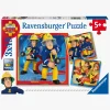 Ravensburger Puslespil Brandmand Sam Til Undsætning! 3x49 Brikker