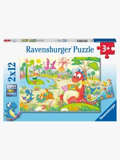 Ravensburger Puslespil Dinosaur 2x12 Brikker