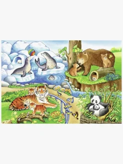 Ravensburger Puslespil Dyr i Zoo 2x12 Brikker