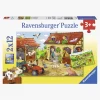 Ravensburger Puslespil Gårdsarbejde 2x12 Brikker