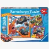 Ravensburger Puslespil Hot Wheels 3x49 Brikker