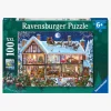 Ravensburger Puslespil Jul Hjemme, 100 Brikker
