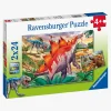 Ravensburger Puslespil Jurassic Dyreliv, 2X24 Brikker