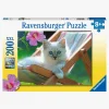 Ravensburger Puslespil Kattekilling i Solstol 200 Brikker