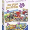 Ravensburger Puslespil Køretøjer 2, 4, 6 & 8 Brikker