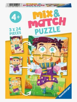 Ravensburger Puslespil Mix & Match Farverigt Tøj 3x24 Brikker