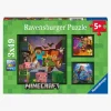 Ravensburger Puslespil Minecraft Biomes 3x49 Brikker