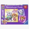 Ravensburger Puslespil Paw Patrol Glamourous Girls 3x49 Brikker