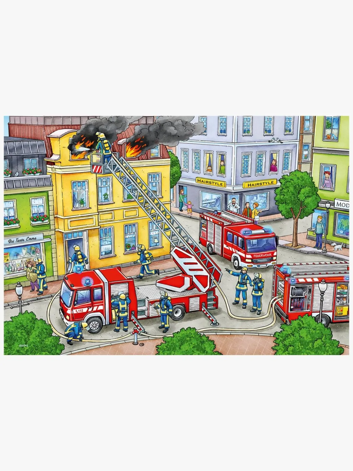 Ravensburger Puslespil Politi og Brandbil 2x12 Brikker