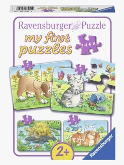 Ravensburger Puslespil Søde Dyr 2, 4, 6 & 8 Brikker