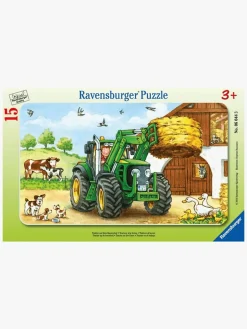 Ravensburger Puslespil Traktor På Bondegården 15 Brikker