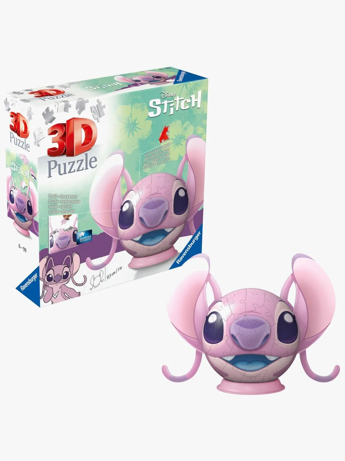 Ravensburger Stitch 3D-puslespil Angel 72 Brikker