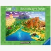 Ravensburger World of Minecraft Puslespil 500 Brikker