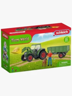 Schleich 42608 Farm World Traktor med Anhænger