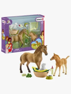 Schleich Legesæt Quaterhoppe med Føl